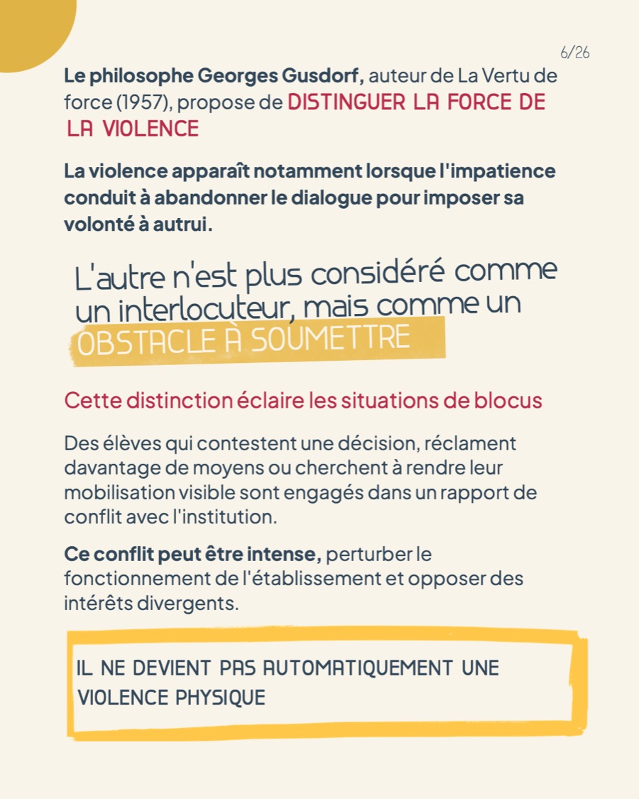 Georges Gusdorf : distinguer la force de la violence
