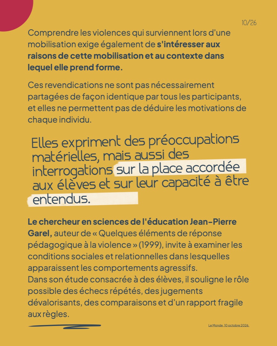 Les raisons de la mobilisation et l'analyse de Jean-Pierre Garel