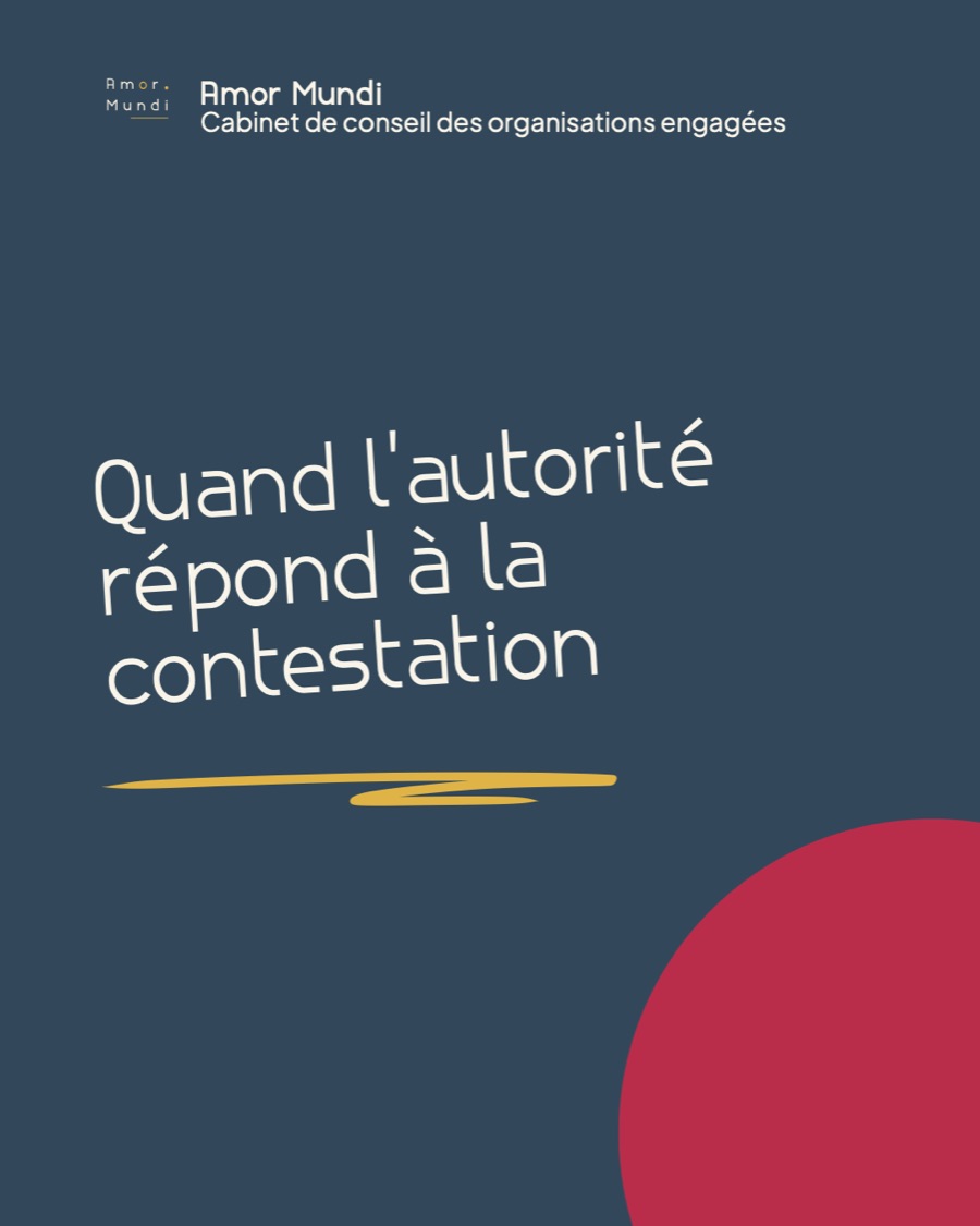 Quand l'autorité répond à la contestation