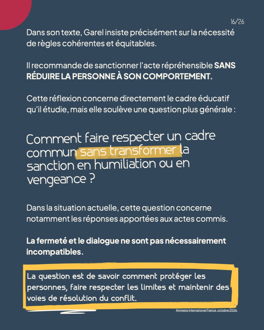 Faire respecter un cadre commun sans transformer la sanction en humiliation