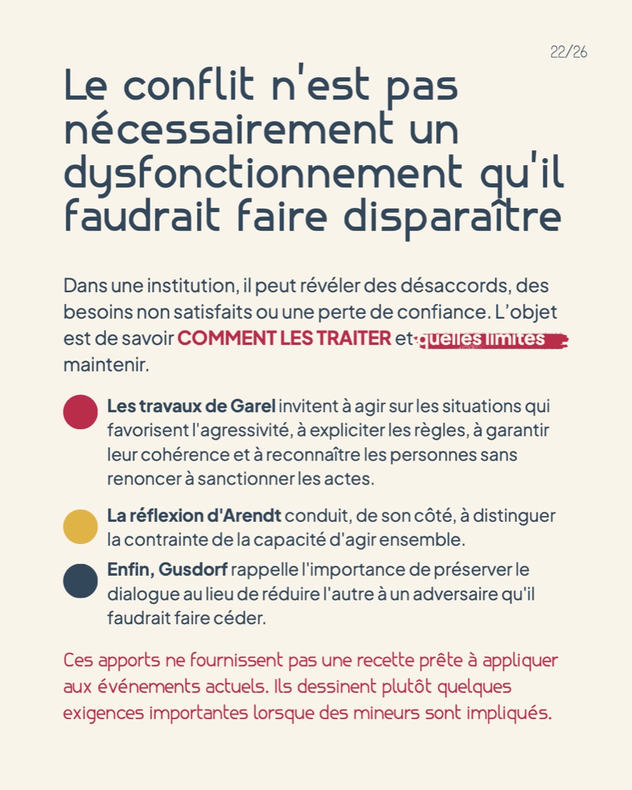 Le conflit n'est pas nécessairement un dysfonctionnement