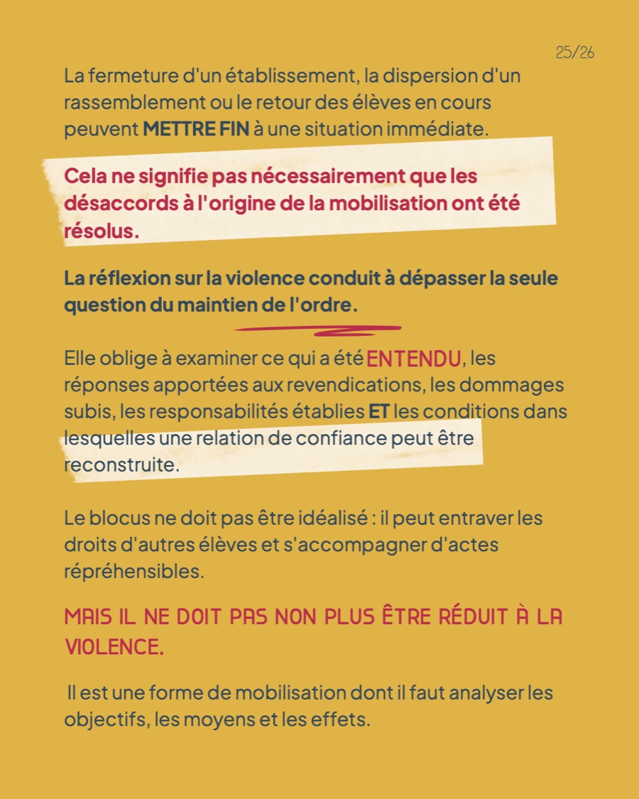 Le blocus ne doit pas être idéalisé, mais pas non plus réduit à la violence